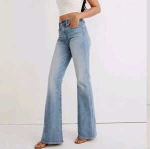 NWT New Madewell The Perfect Vintage Flare Jeans Blue Washed High Rise sz 32